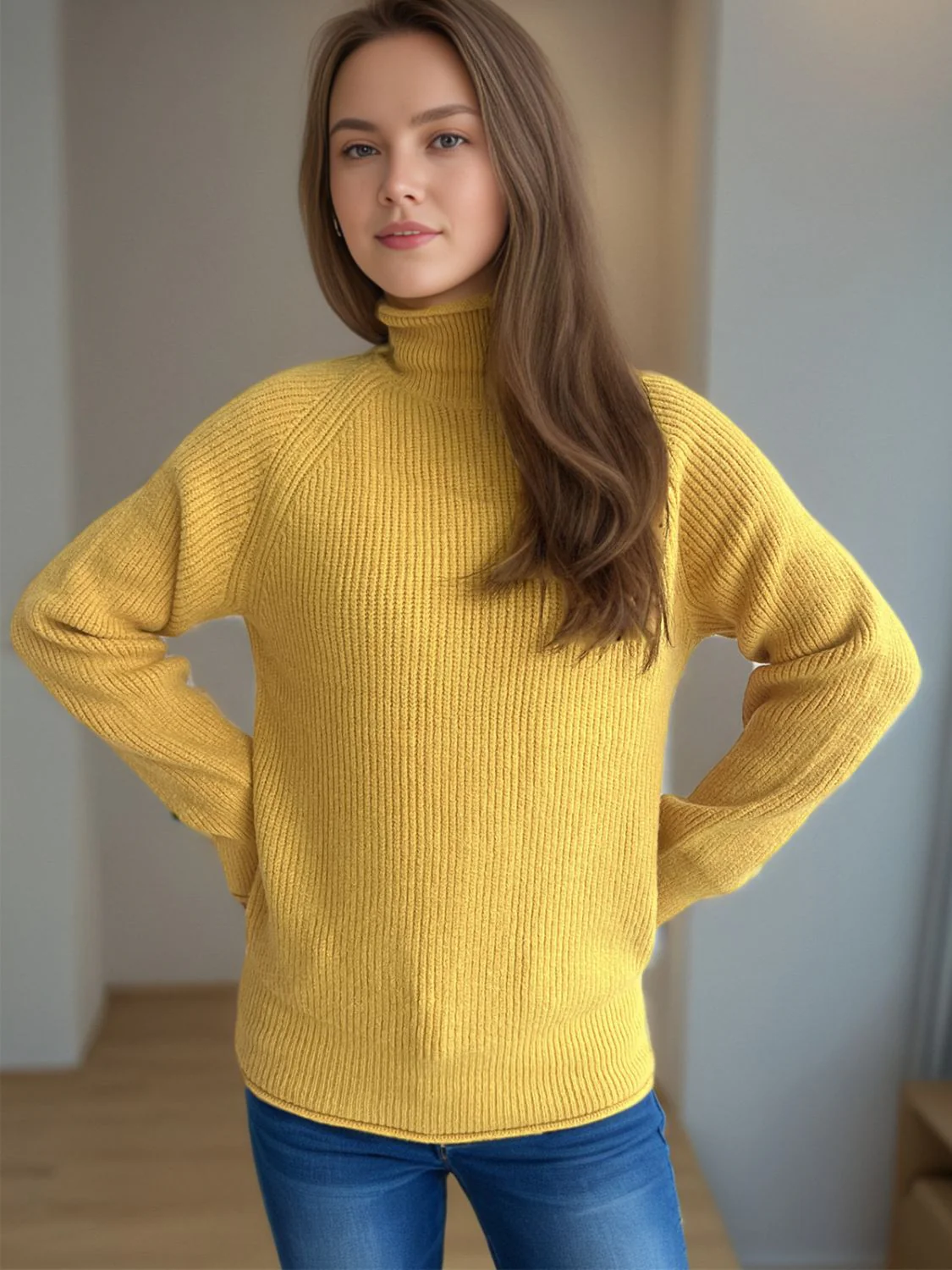 Turtleneck Long Sleeve Sweater - Image 19