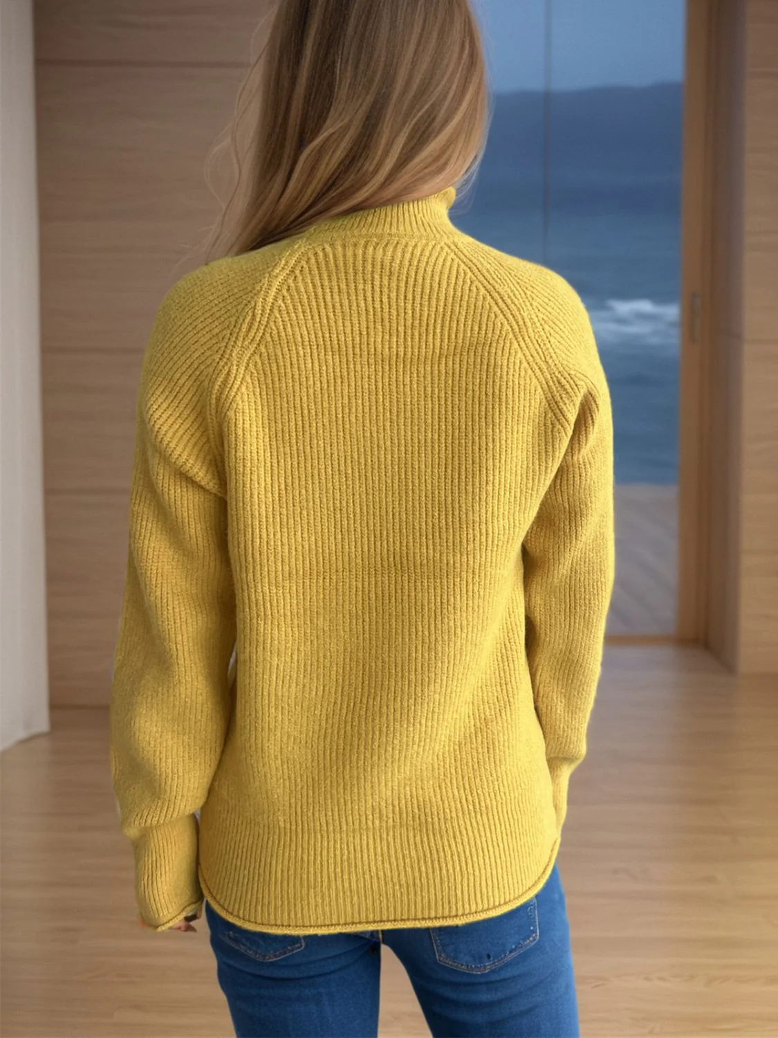 Turtleneck Long Sleeve Sweater - Image 20