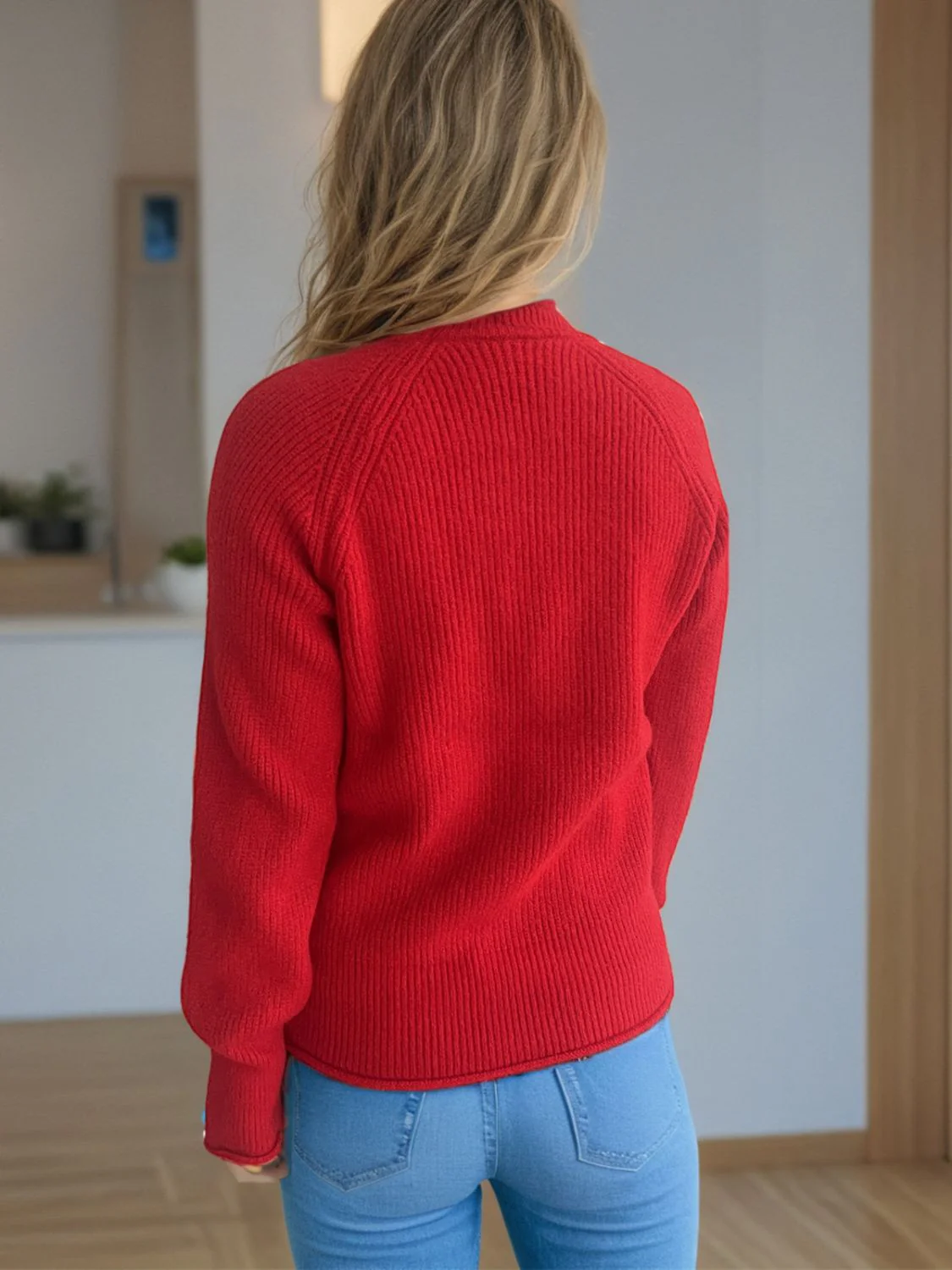 Turtleneck Long Sleeve Sweater - Image 7
