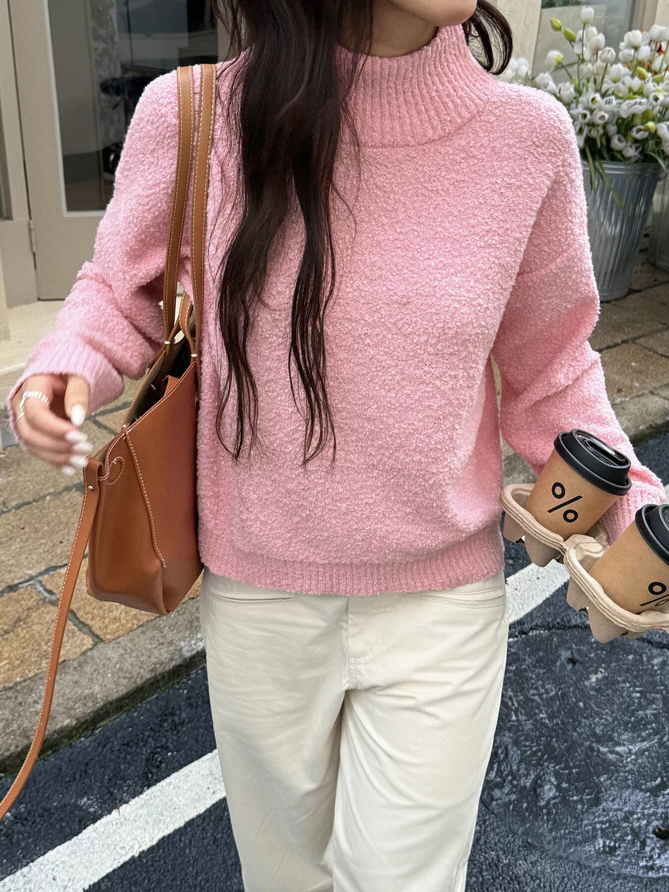 Turtleneck Long Sleeve Sweater - Image 10