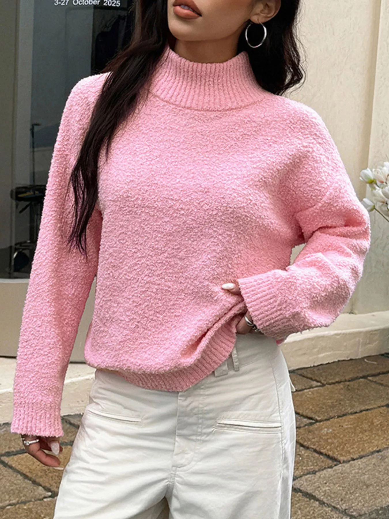 Turtleneck Long Sleeve Sweater - Image 11