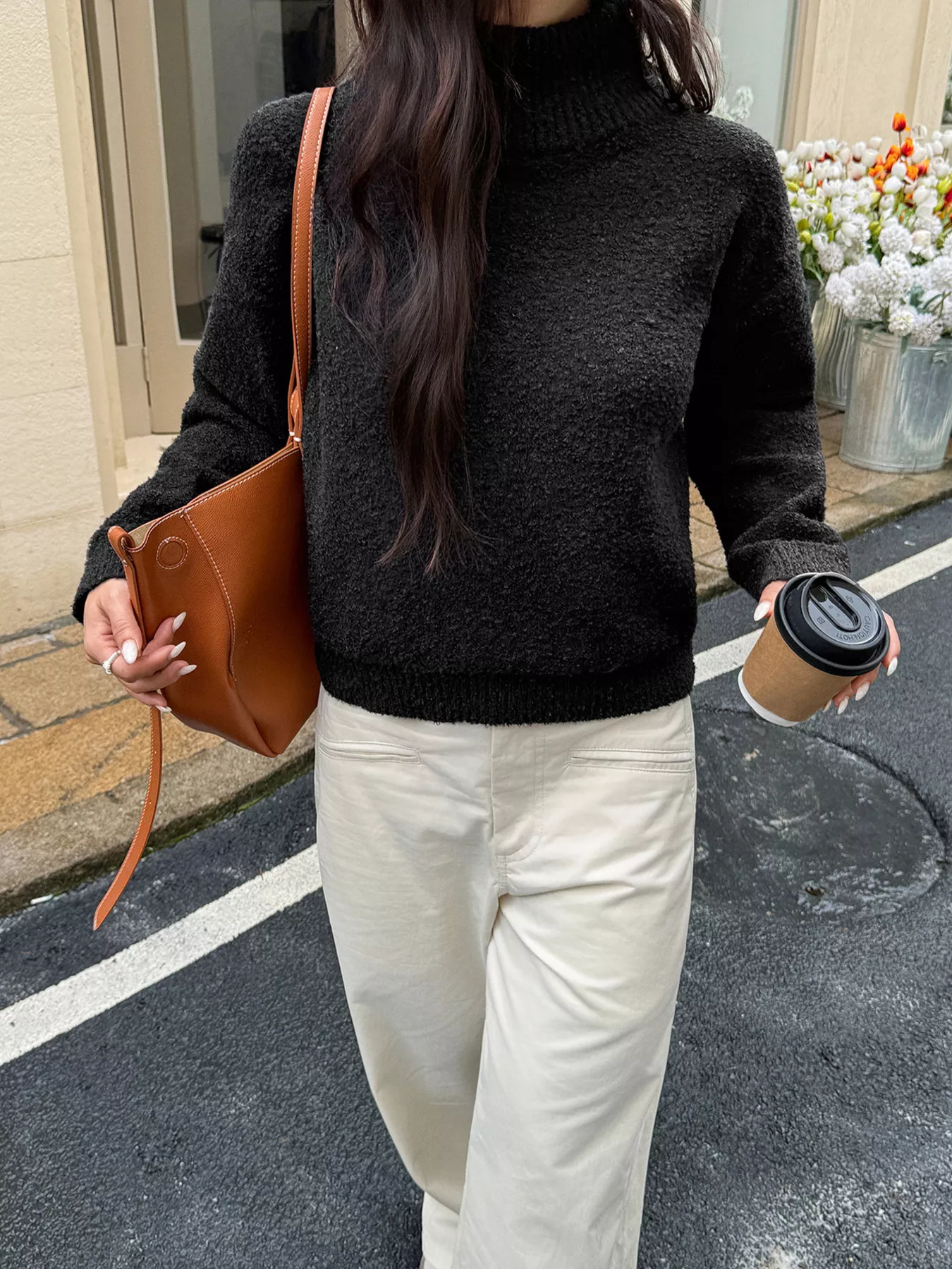 Turtleneck Long Sleeve Sweater - Image 12