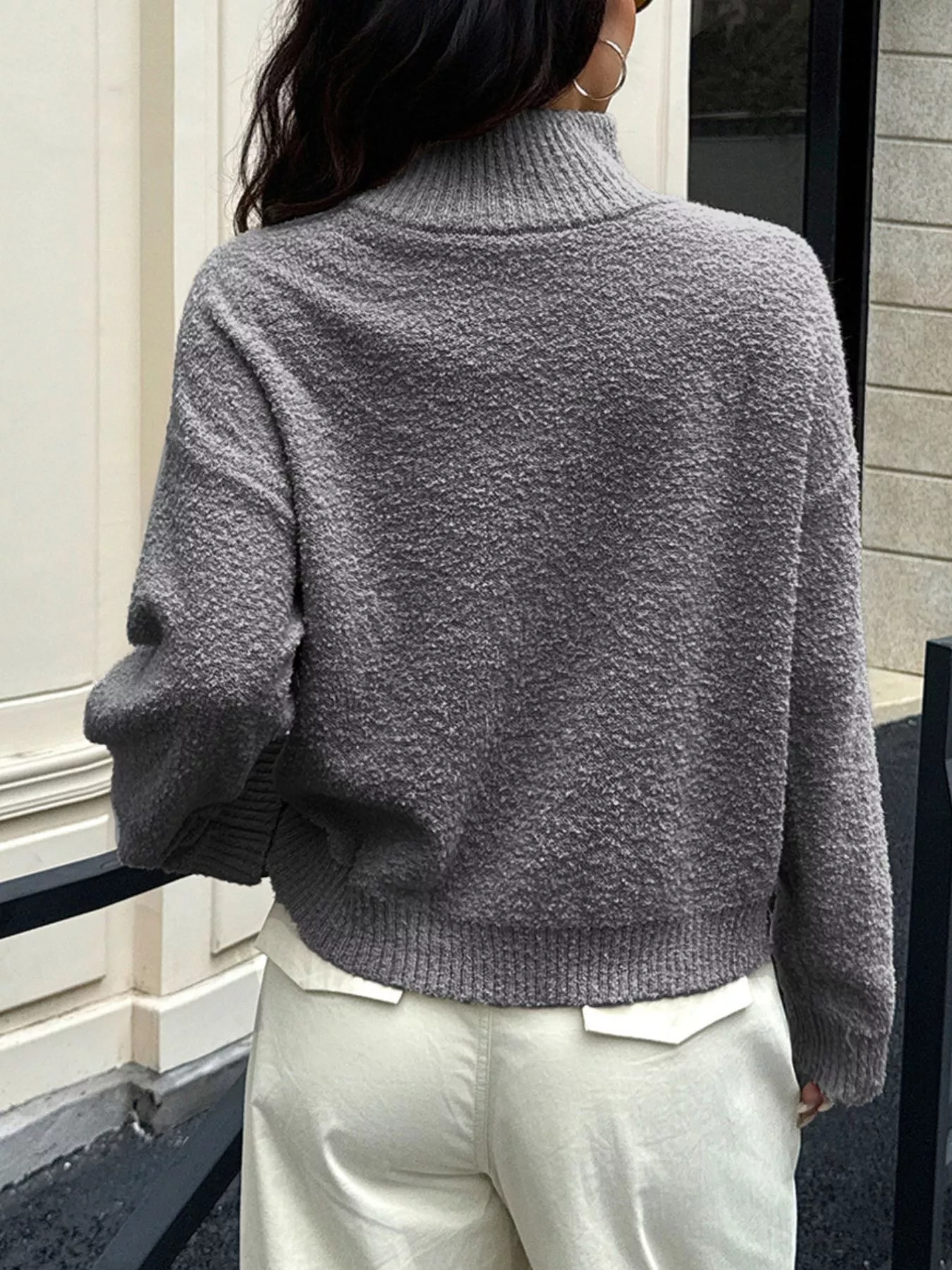 Turtleneck Long Sleeve Sweater - Image 8