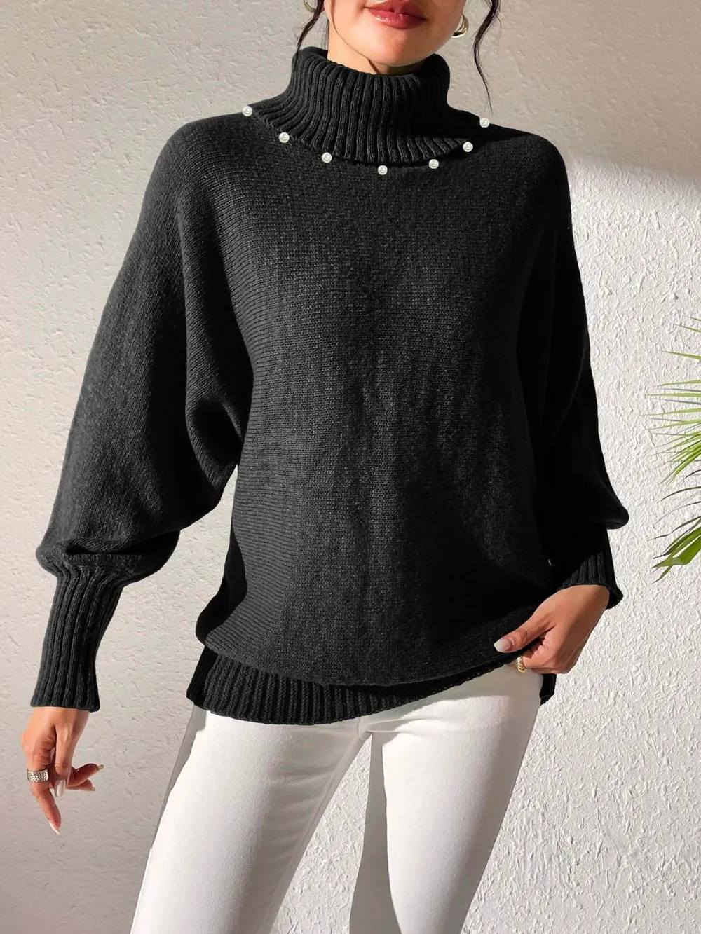 Turtleneck Long Sleeve Sweater - Image 11