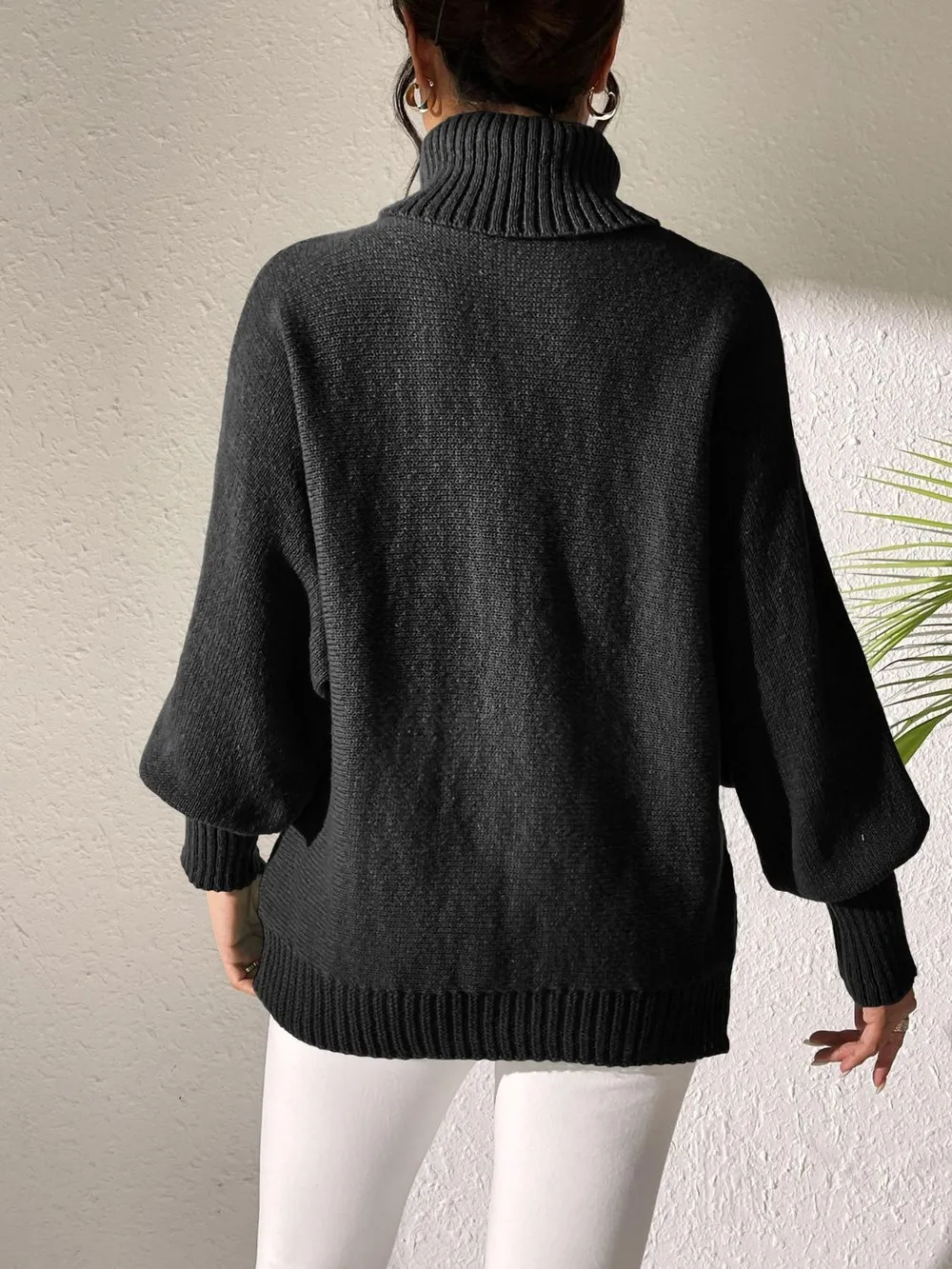 Turtleneck Long Sleeve Sweater - Image 12