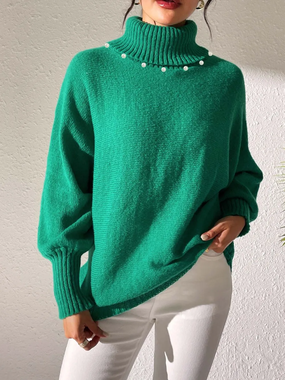 Turtleneck Long Sleeve Sweater - Image 13