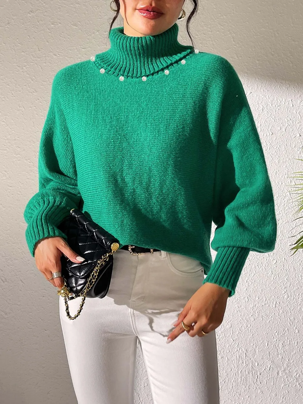 Turtleneck Long Sleeve Sweater - Image 14