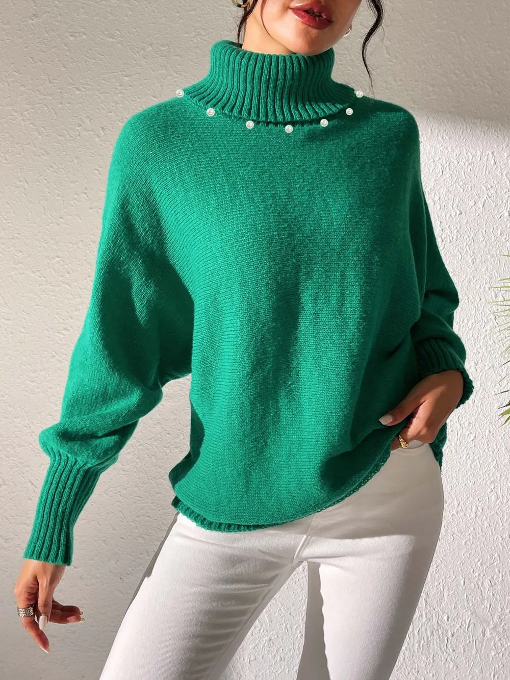 Turtleneck Long Sleeve Sweater - Image 16