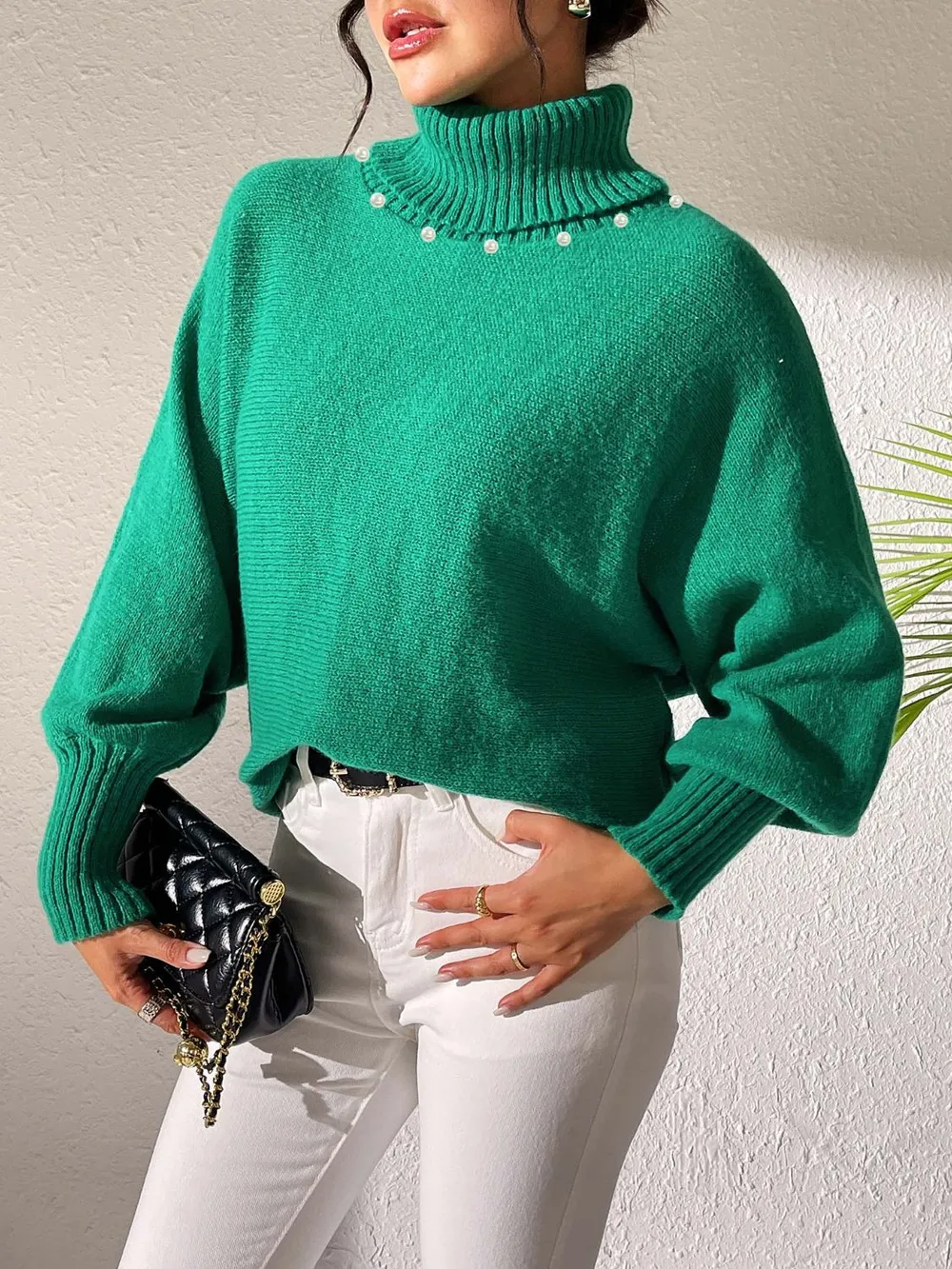 Turtleneck Long Sleeve Sweater - Image 18