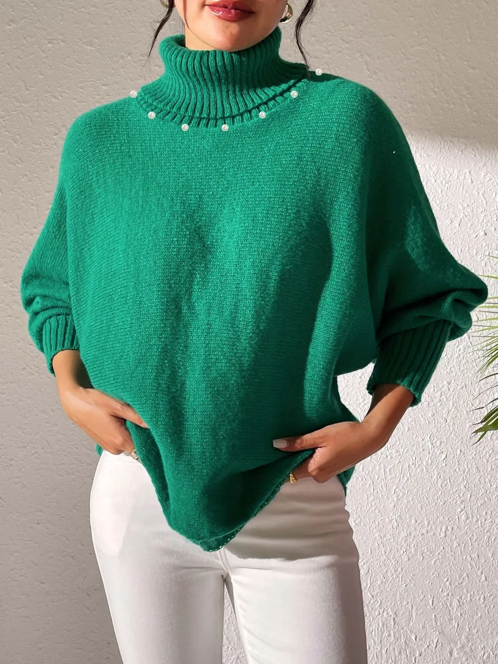 Turtleneck Long Sleeve Sweater - Image 21