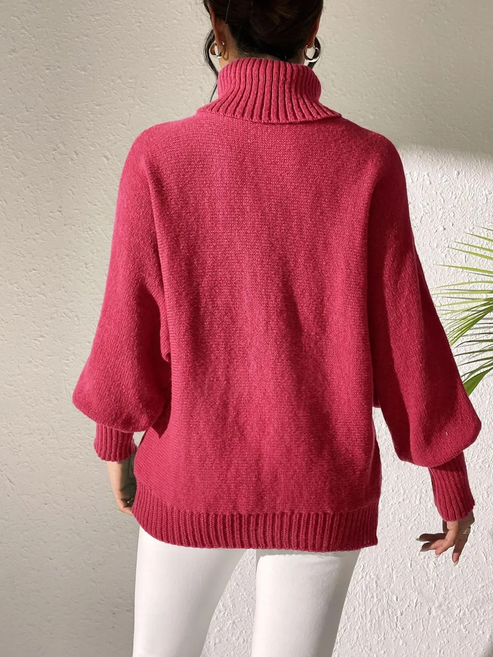 Turtleneck Long Sleeve Sweater - Image 4