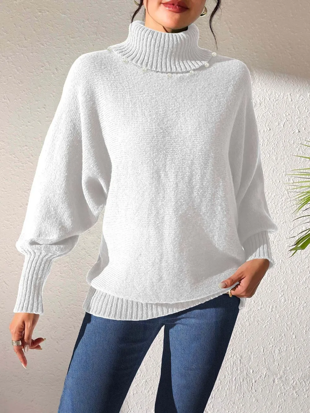 Turtleneck Long Sleeve Sweater - Image 6