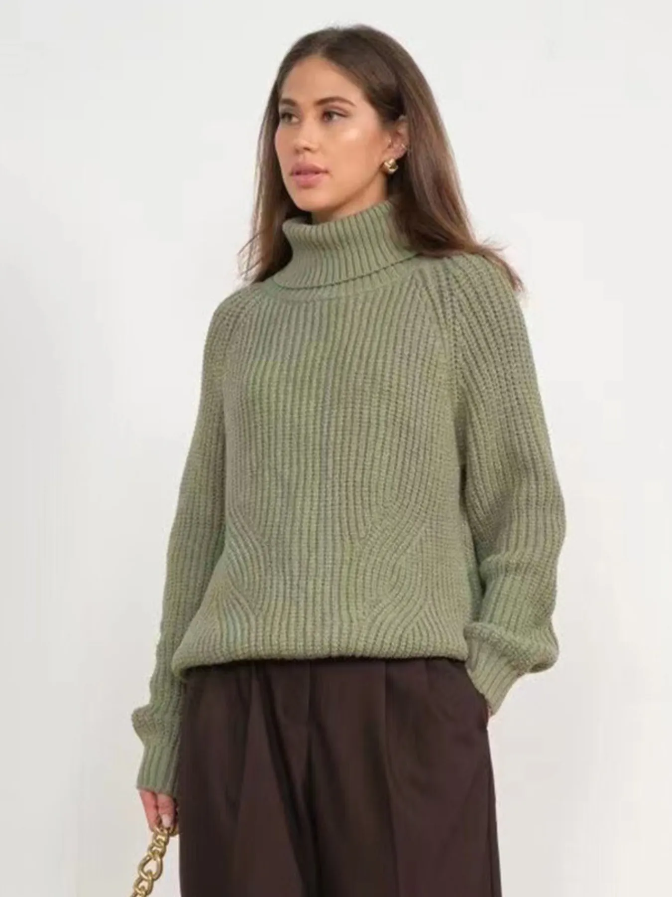 Turtleneck Long Sleeve Sweater