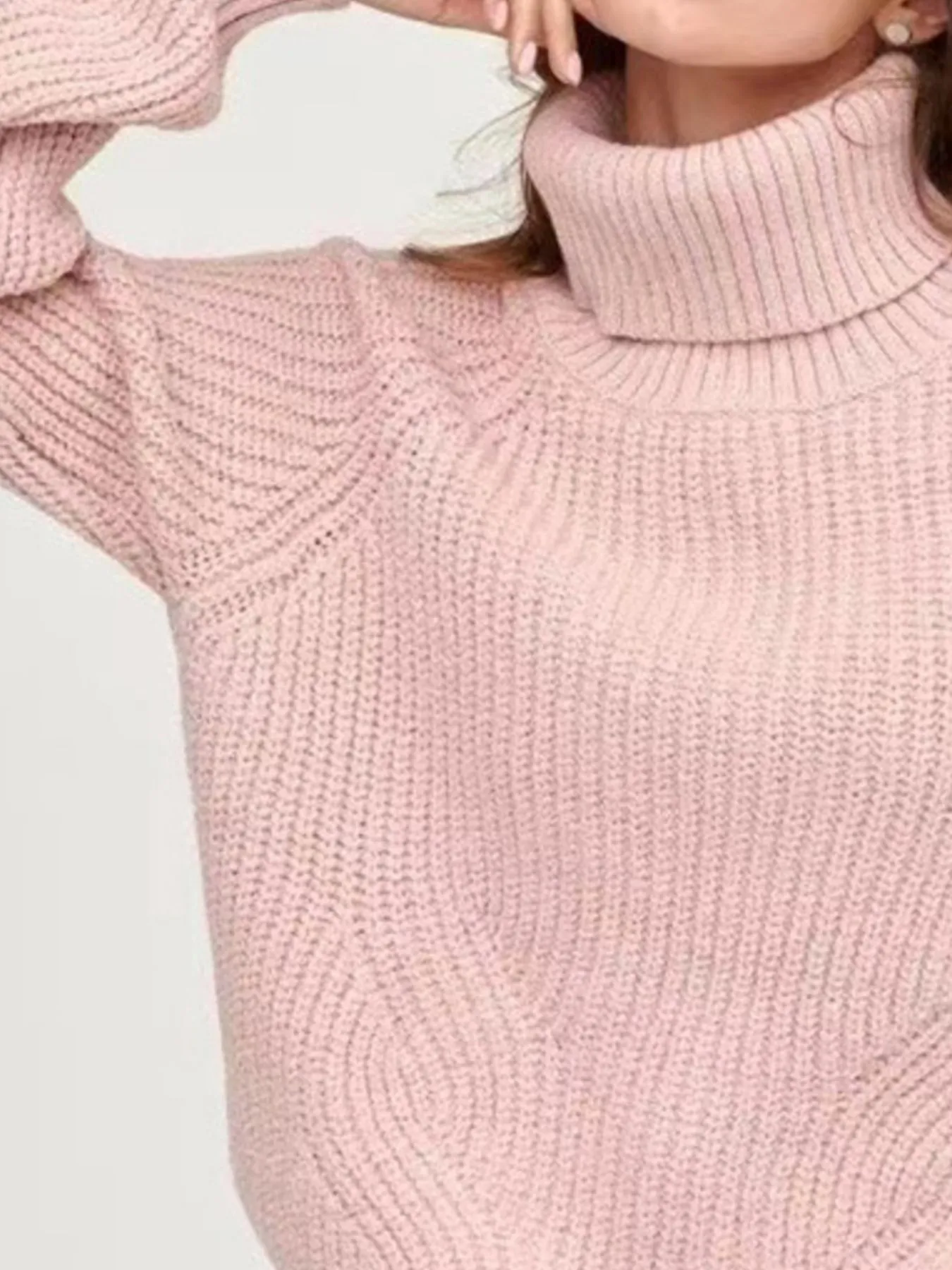 Turtleneck Long Sleeve Sweater - Image 12
