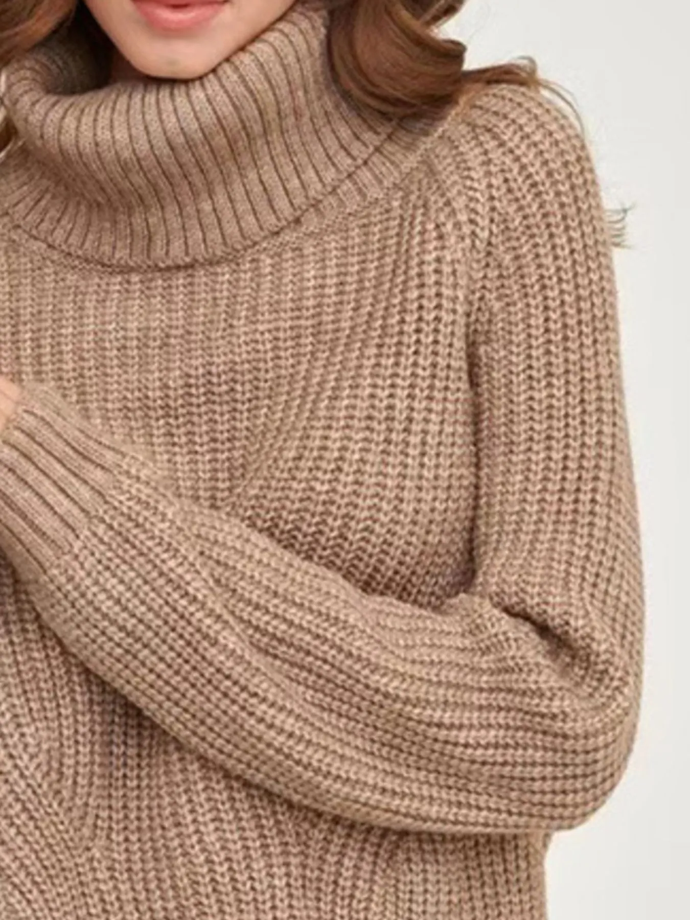 Turtleneck Long Sleeve Sweater - Image 14