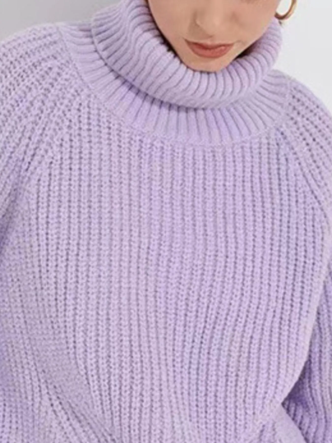 Turtleneck Long Sleeve Sweater - Image 9