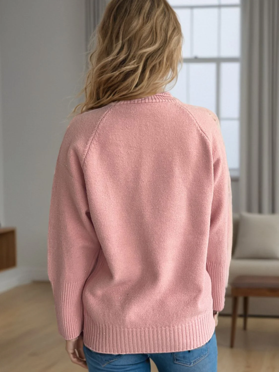 Turtleneck Raglan Sleeve Sweater - Image 20