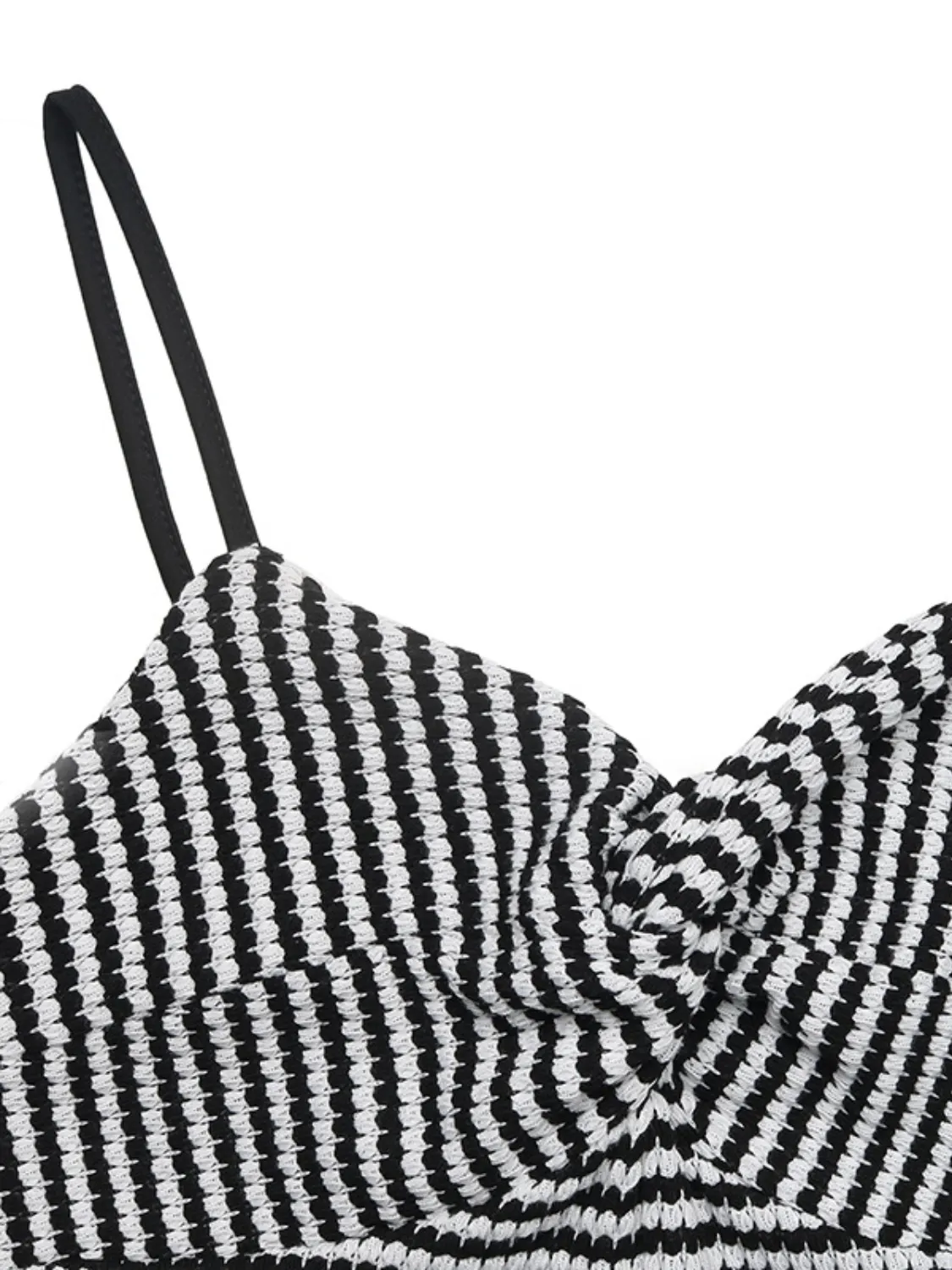 Twisted Front Striped Romper - Image 6
