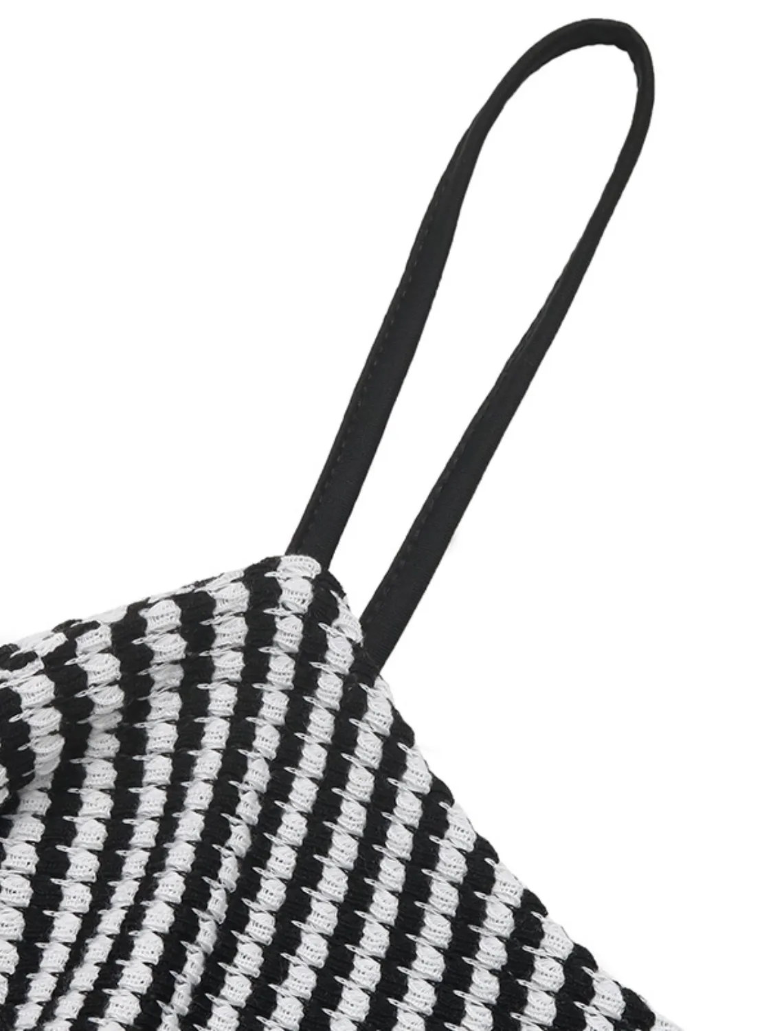 Twisted Front Striped Romper - Image 7
