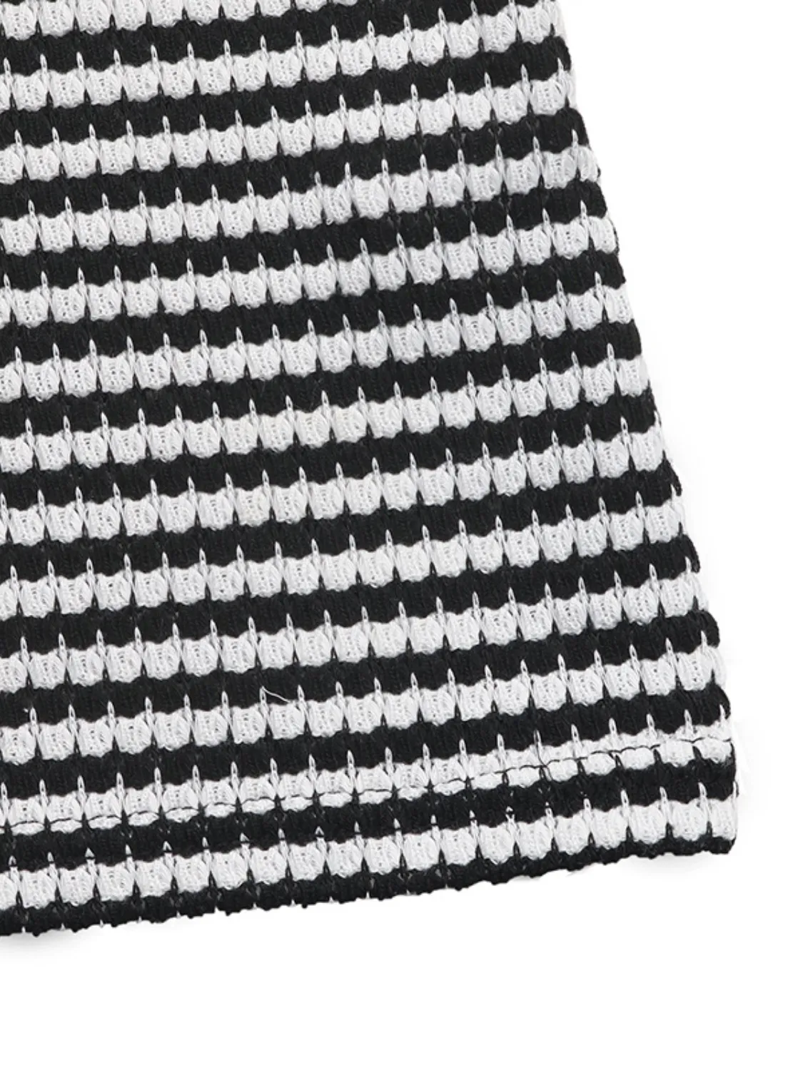 Twisted Front Striped Romper - Image 8