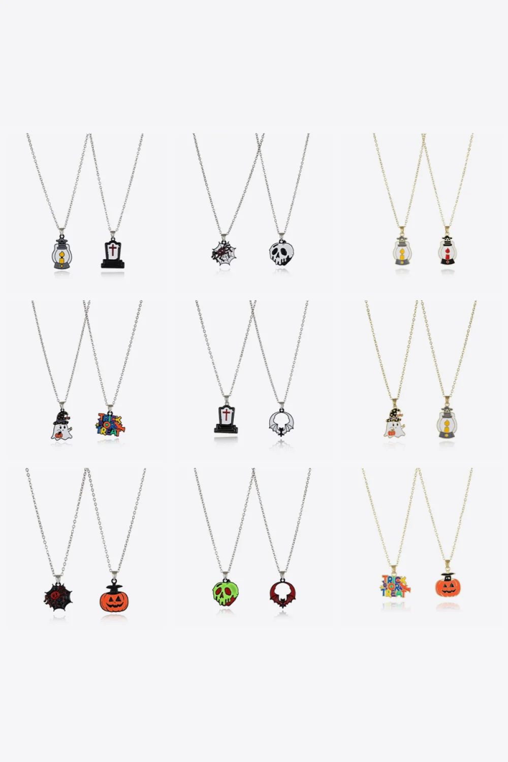 Two-Piece Halloween Theme Necklace Set - Image 31