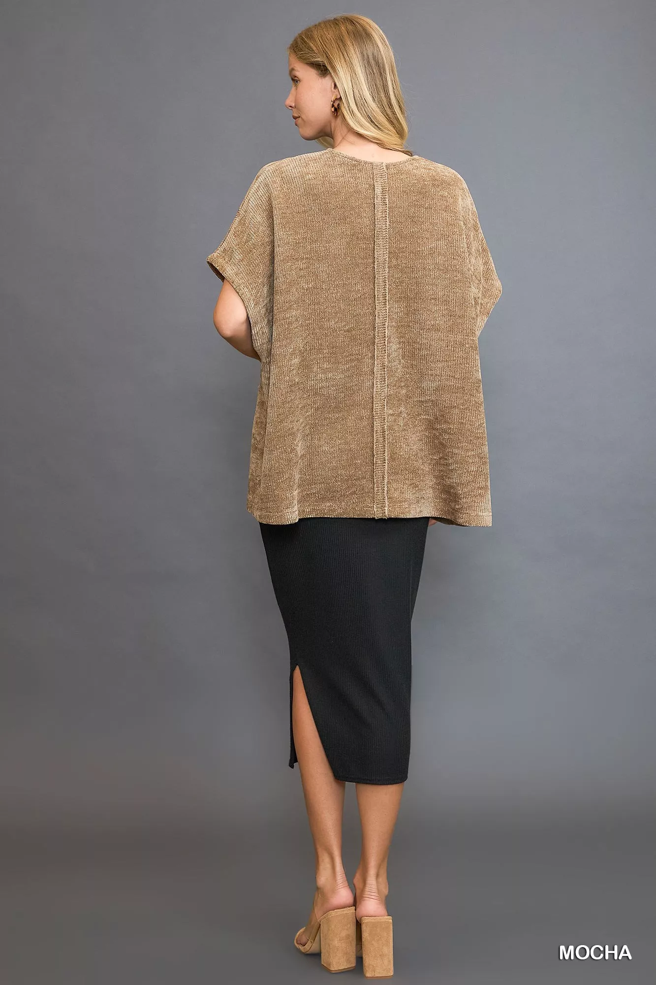 Umgee Open Front Knit Cardigan with Front Pockets - Image 4