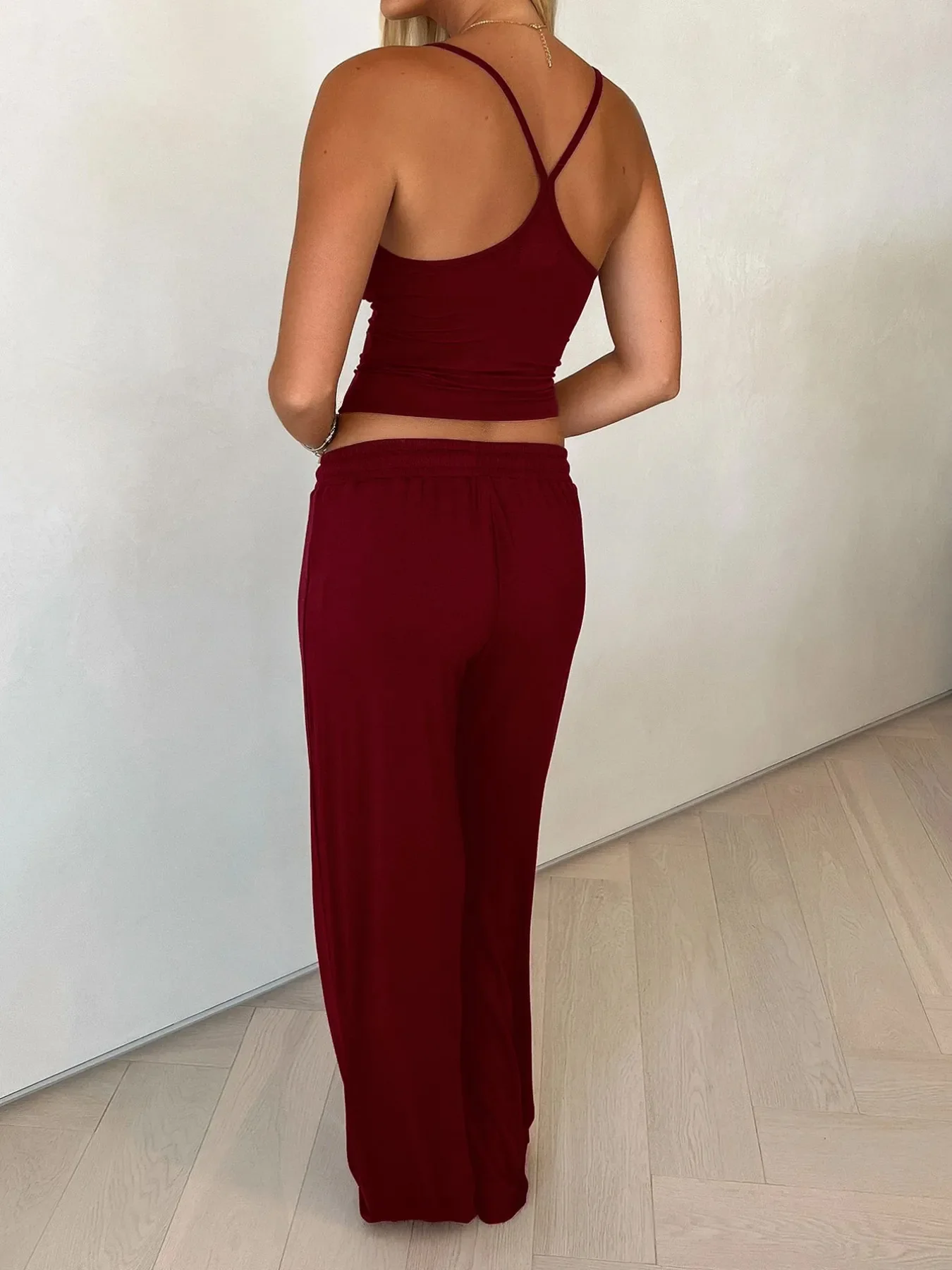 V-Neck Cami and Pants Set - Image 9