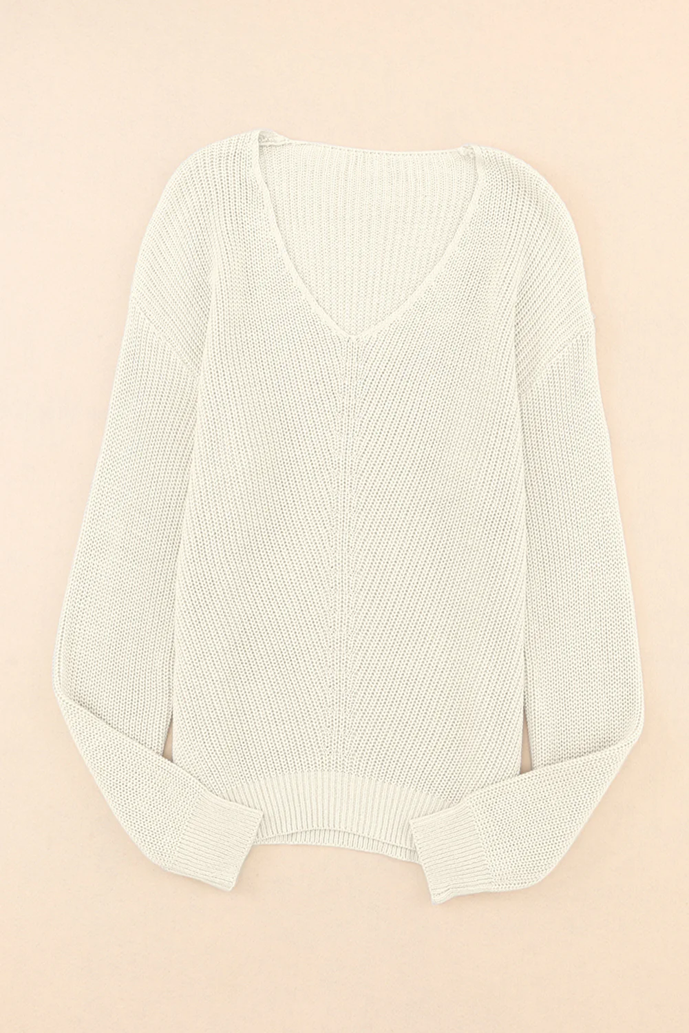 V-Neck Drop Shoulder Sweater - Image 16