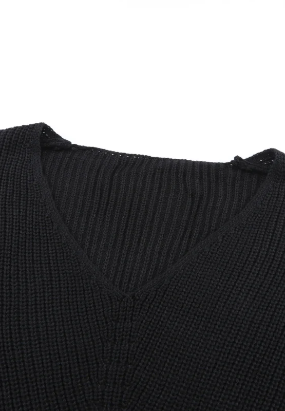 V-Neck Drop Shoulder Sweater - Image 27