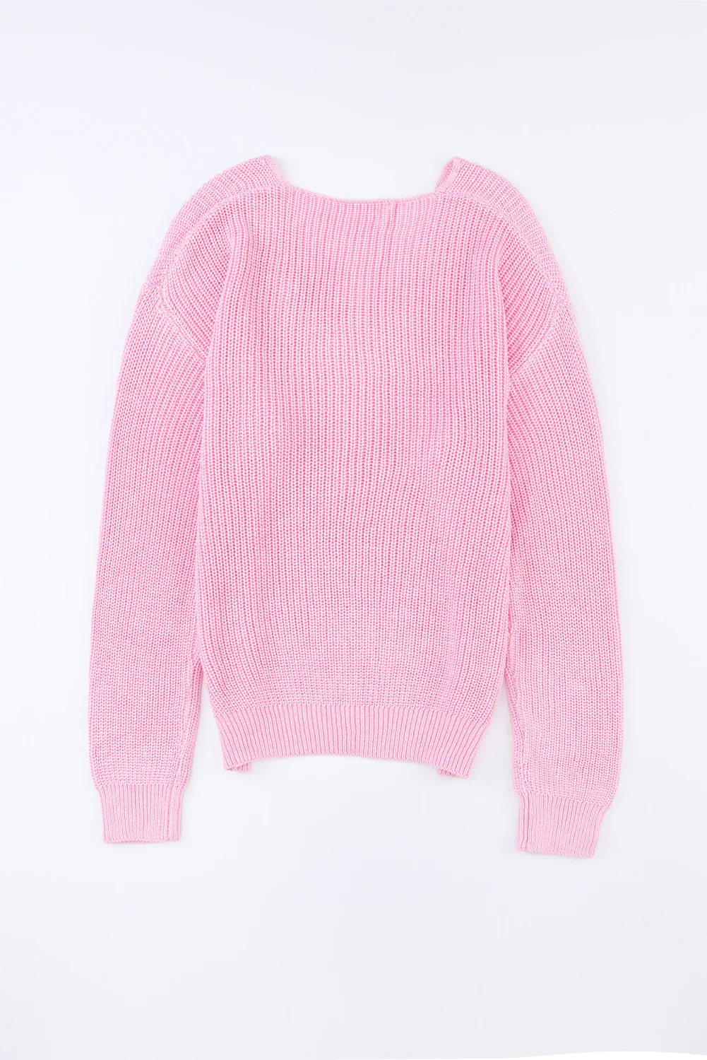V-Neck Drop Shoulder Sweater - Image 8