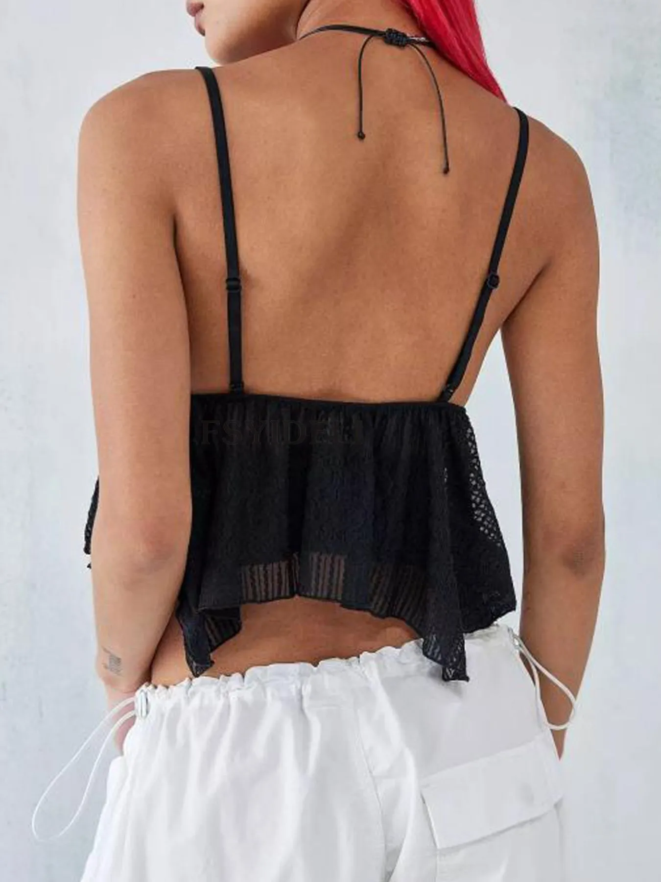 V-Neck Peplum Cami Top - Image 8
