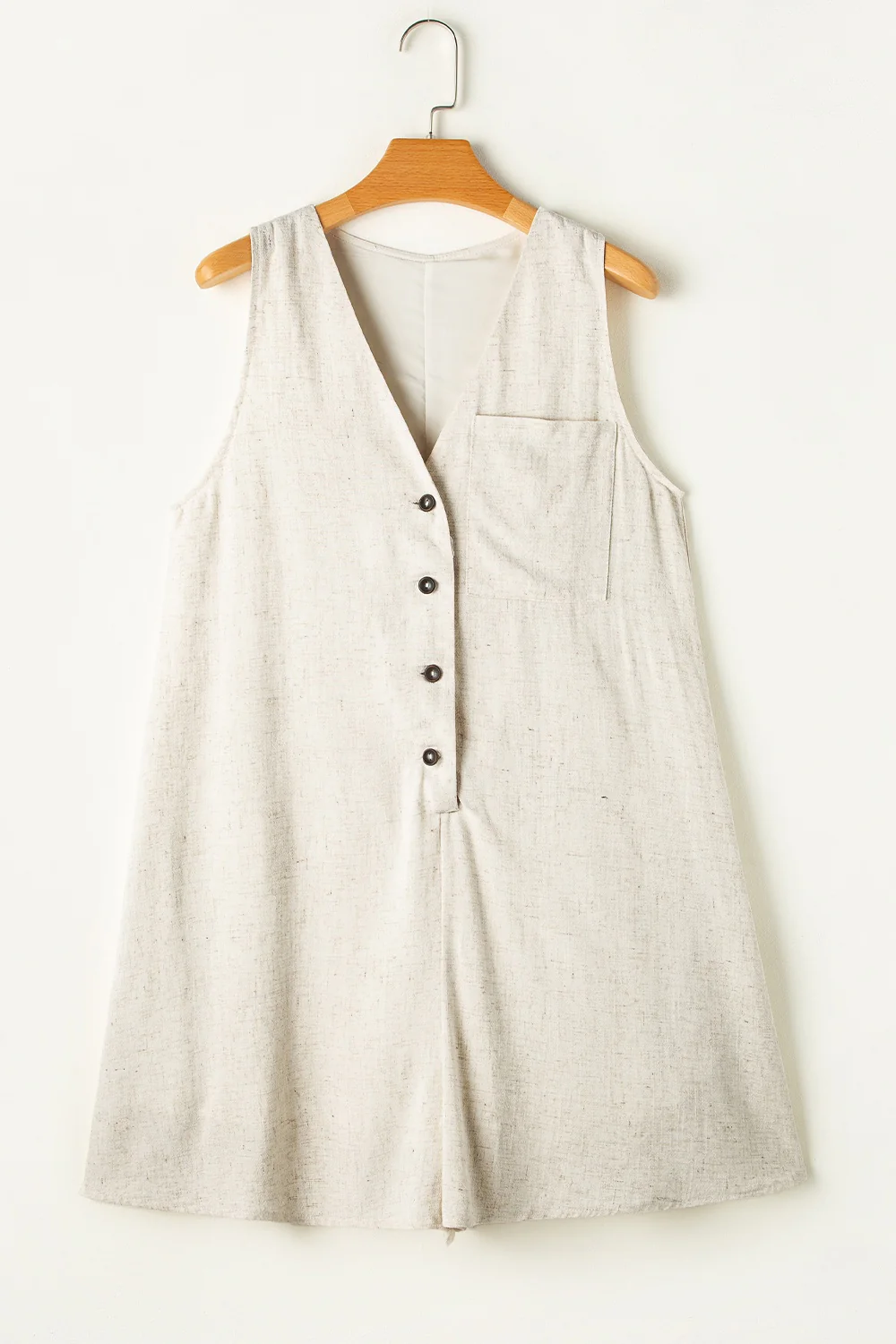 V-Neck Sleeveless Romper - Image 2