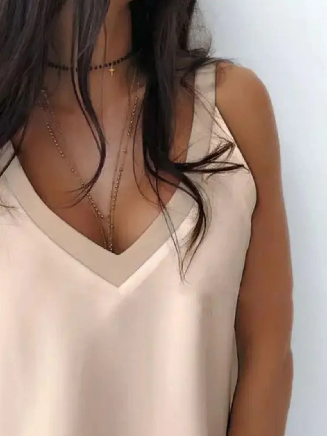 V-Neck Wide Strap Cami - Image 8