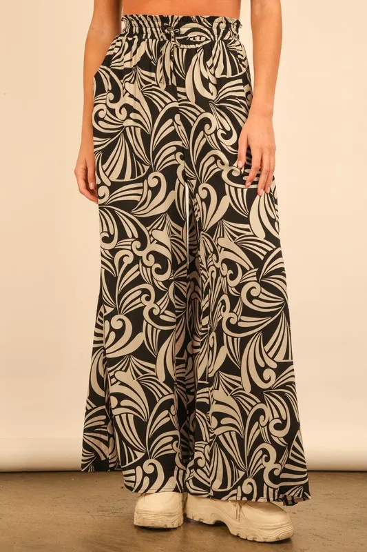 VERY J Printed Wide Leg Pants - Image 4