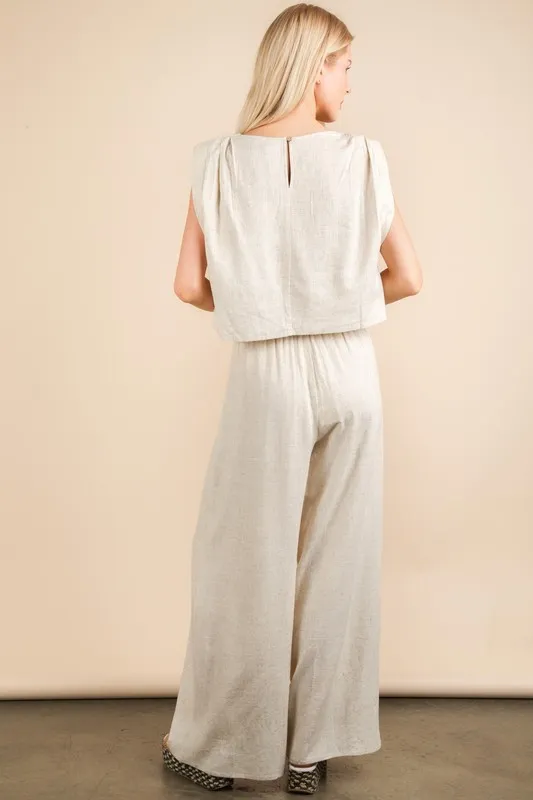 VERY J Solid Woven Top & Pants Set - Image 4