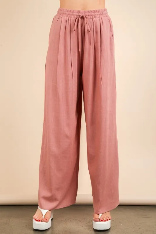 VERY J Solid Woven Top & Pants Set - Image 5