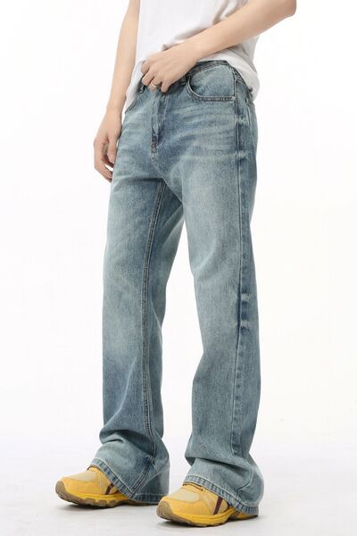 Washed High Rise Bootcut Jeans - Image 2
