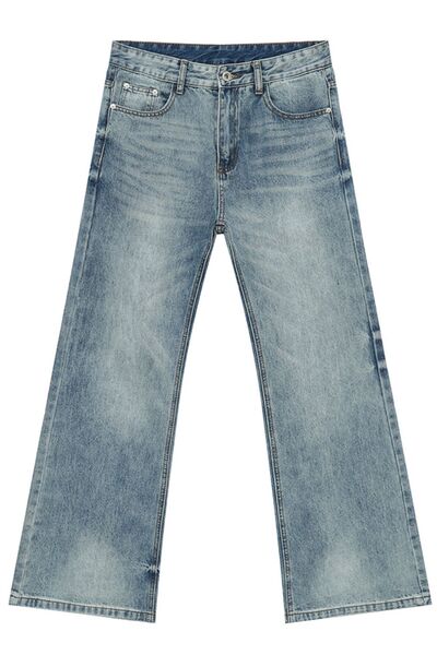 Washed High Rise Bootcut Jeans - Image 5