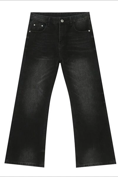 Washed High Rise Bootcut Jeans - Image 6