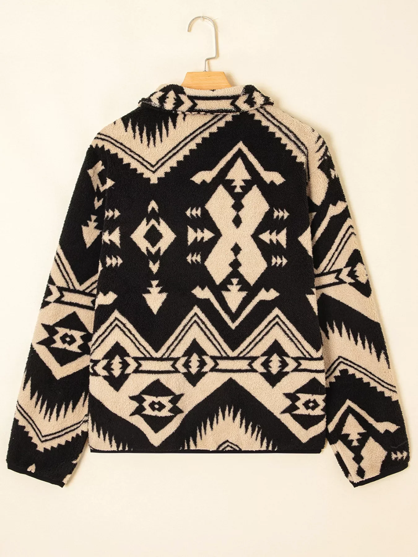 Western Aztec Half Zip Plush Sweatshirt - Image 13