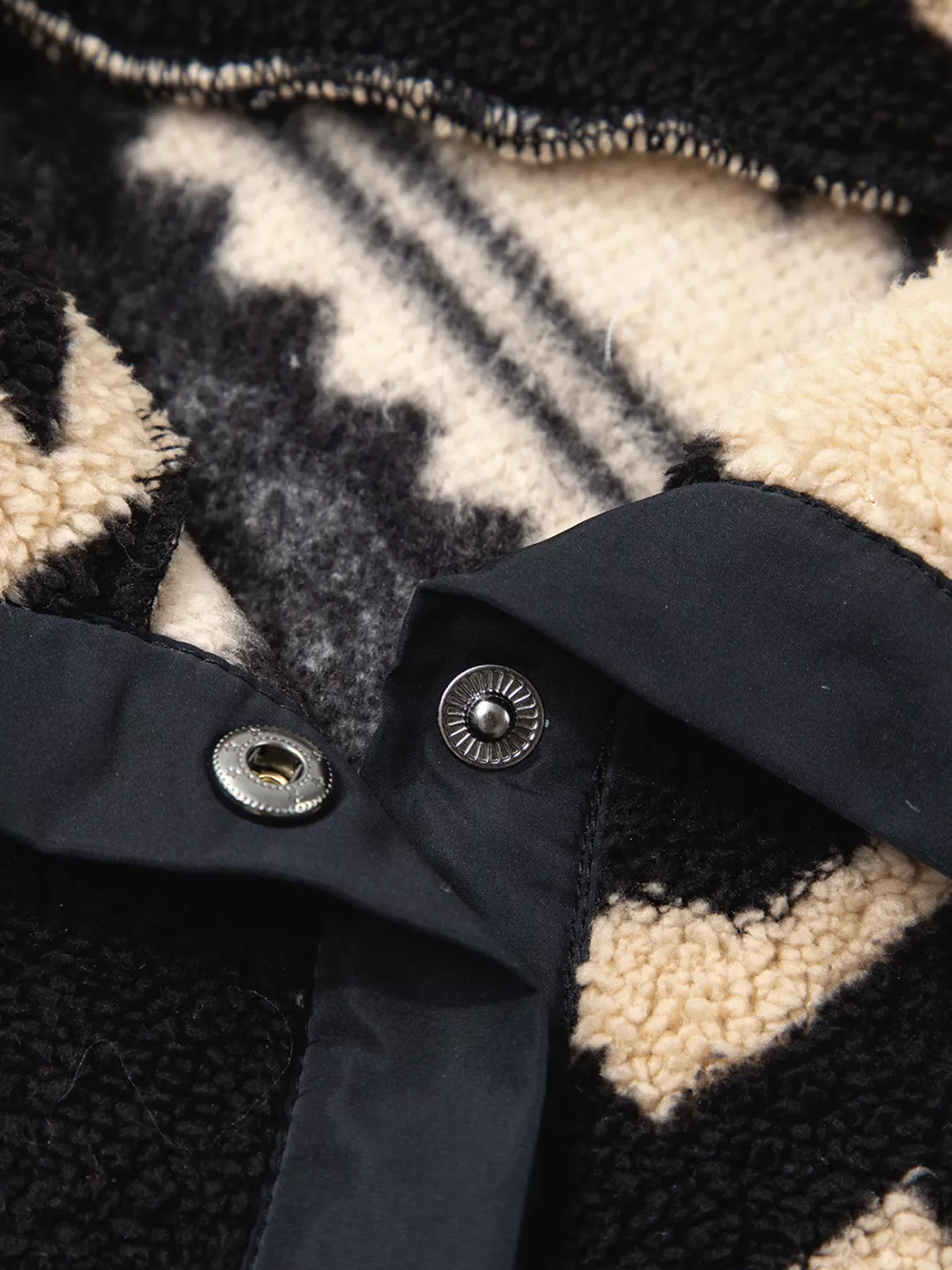 Western Aztec Half Zip Plush Sweatshirt - Image 14