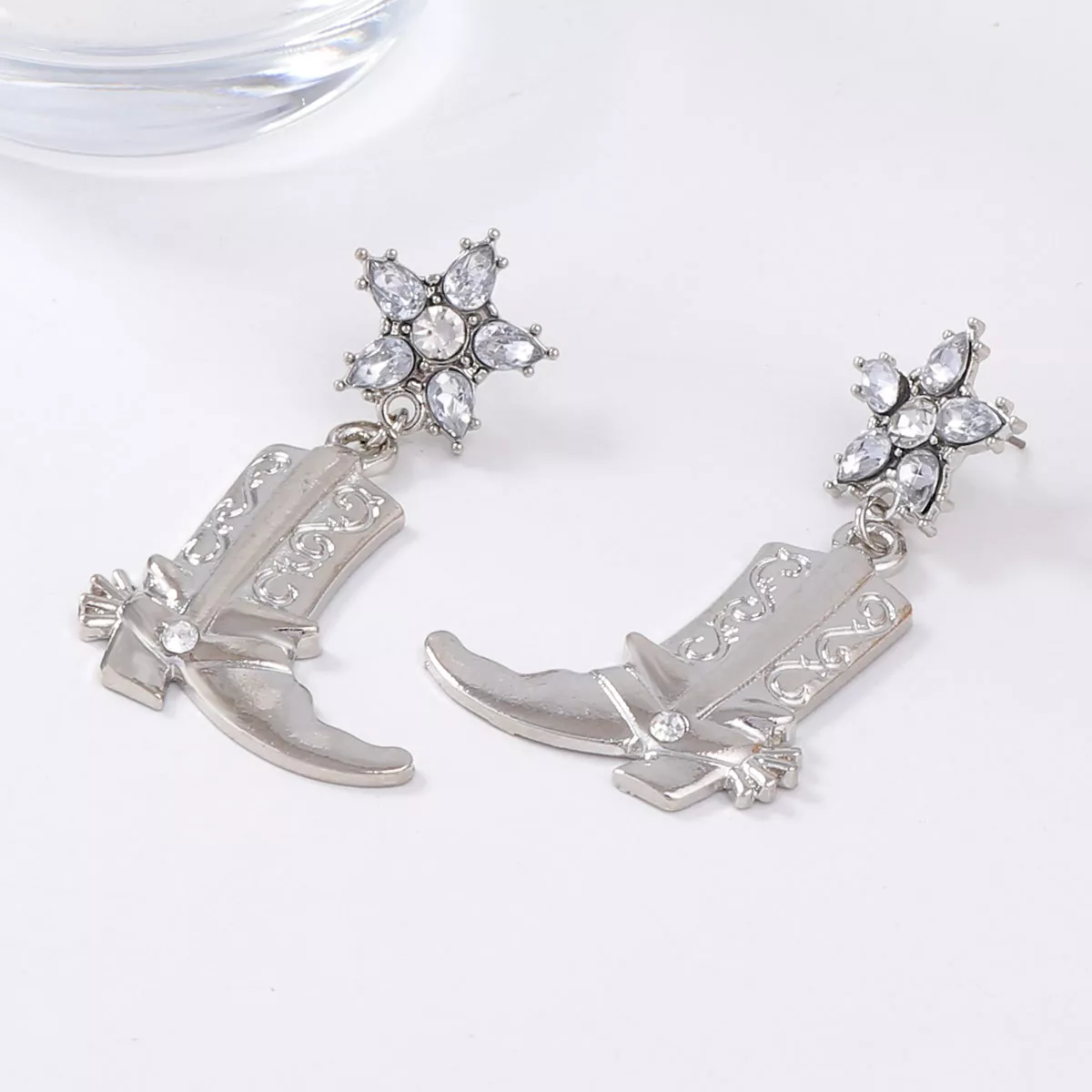Western Style Boot Dangle Earrings - Image 6
