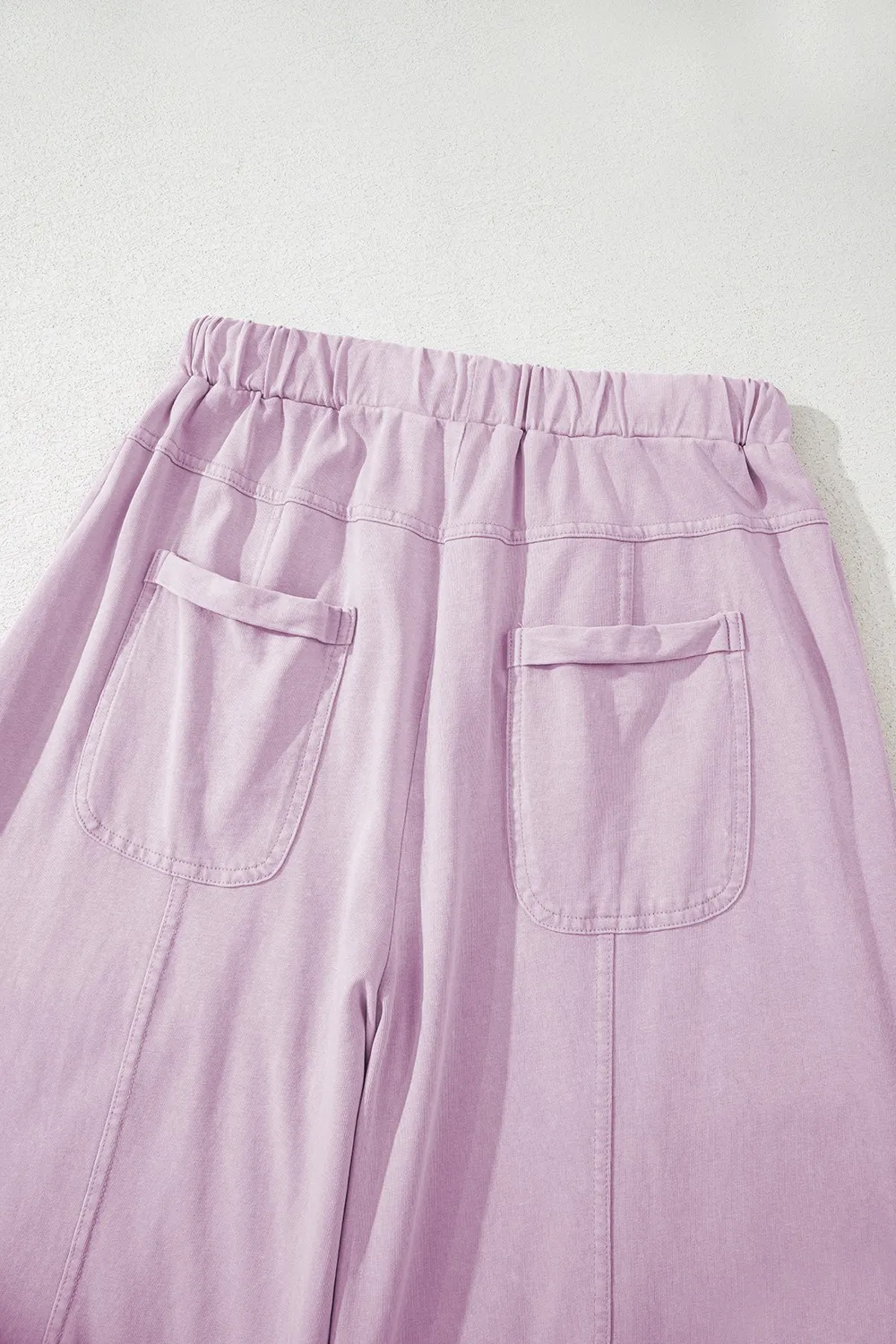 Wide-Leg Cargo Pants with Drawstring Waist - Image 10