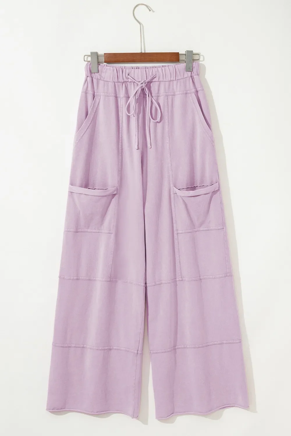 Wide-Leg Cargo Pants with Drawstring Waist - Image 4