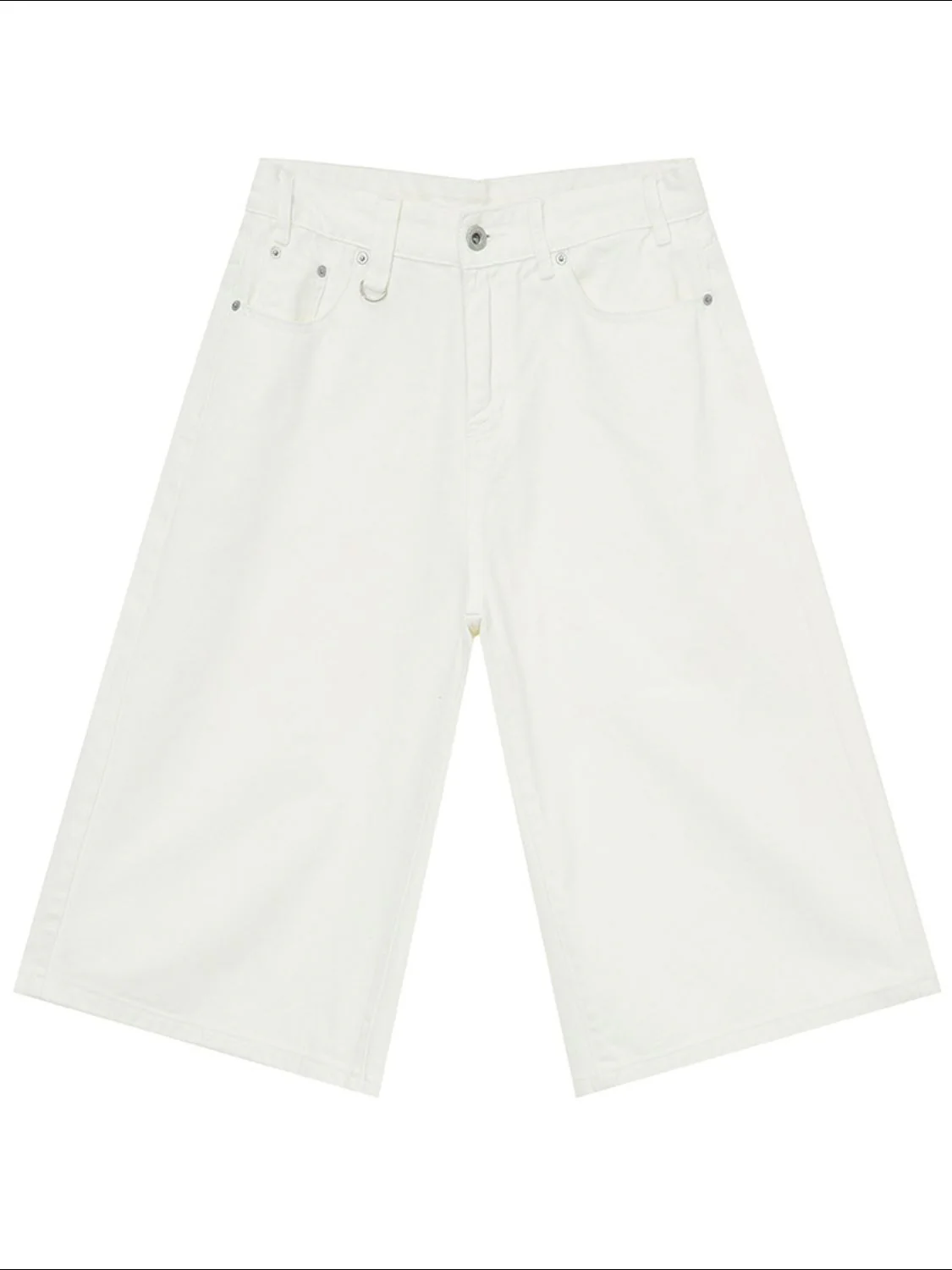 Wide Leg Cropped Jeans - Image 11