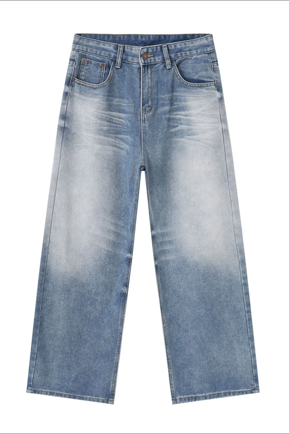 Wide Leg Jeans with Pockets - Image 6