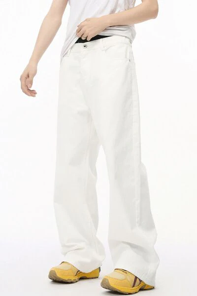 Wide Leg Jeans with Pockets