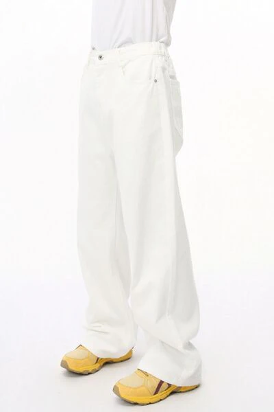 Wide Leg Jeans with Pockets - Image 4