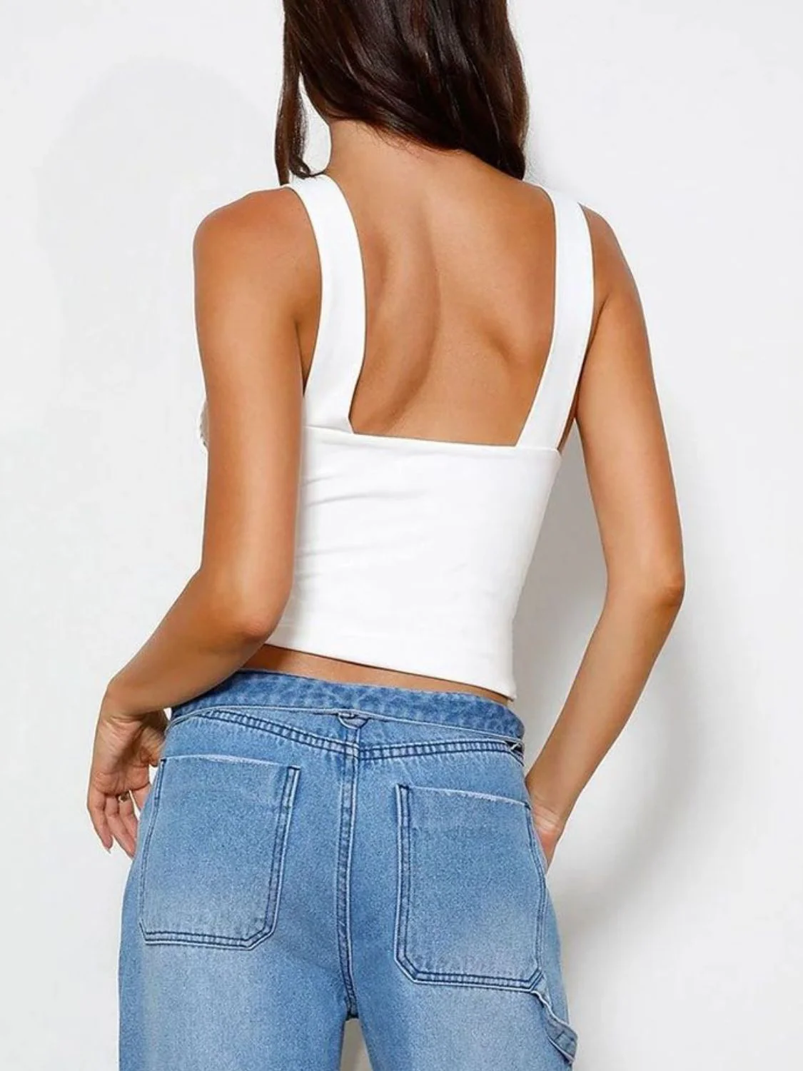 Wide Strap V-Neck Tank - Image 8