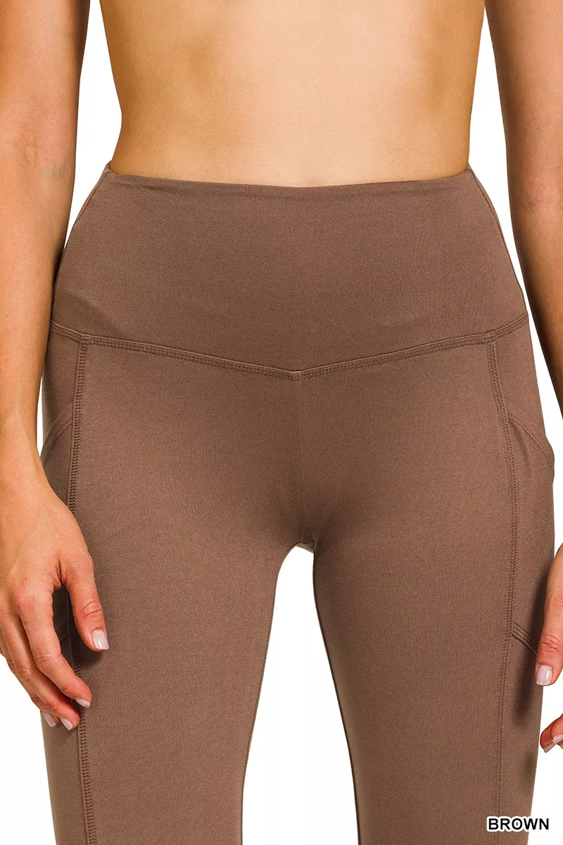 Zenana Brushed Dty Microfiber Flare Pants - Image 7